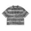 Snow Washed Striped Boxy T-Shirt