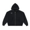 Fleeced Full-Zip Boxy Hoodie